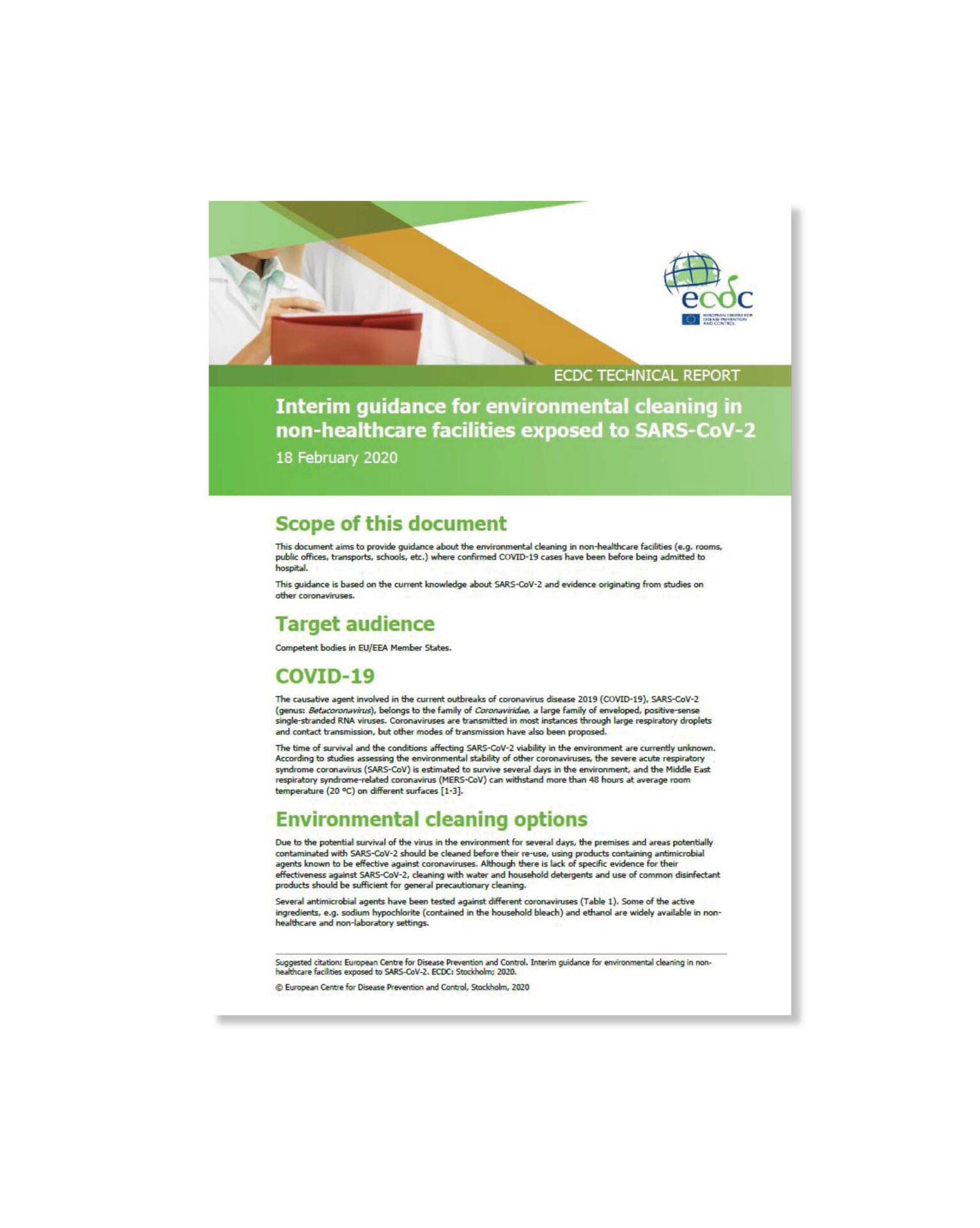 Čištění povrchů vystavených viru Sars-CoV-2